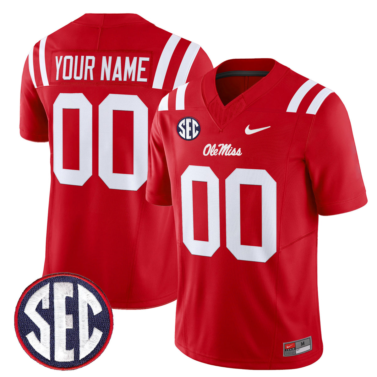 Ole Miss Rebels 2026 Vapor Limited Custom Jersey - All Stitched