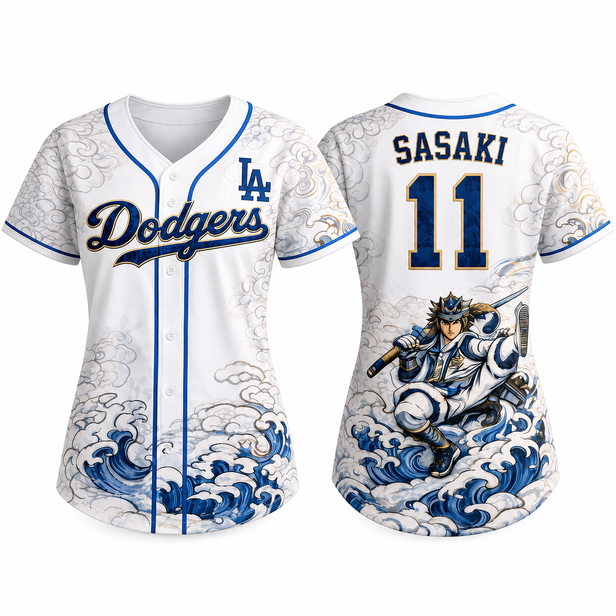 Dodgers&Samurai Anime Jersey – All Stitched