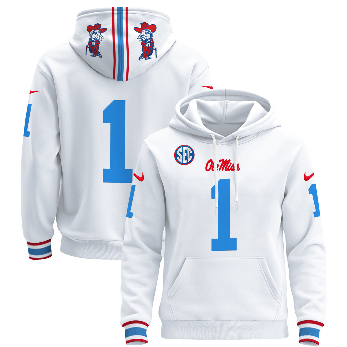 Men's Ole Miss Rebels 2026 Pullover Hoodie - All Stitched