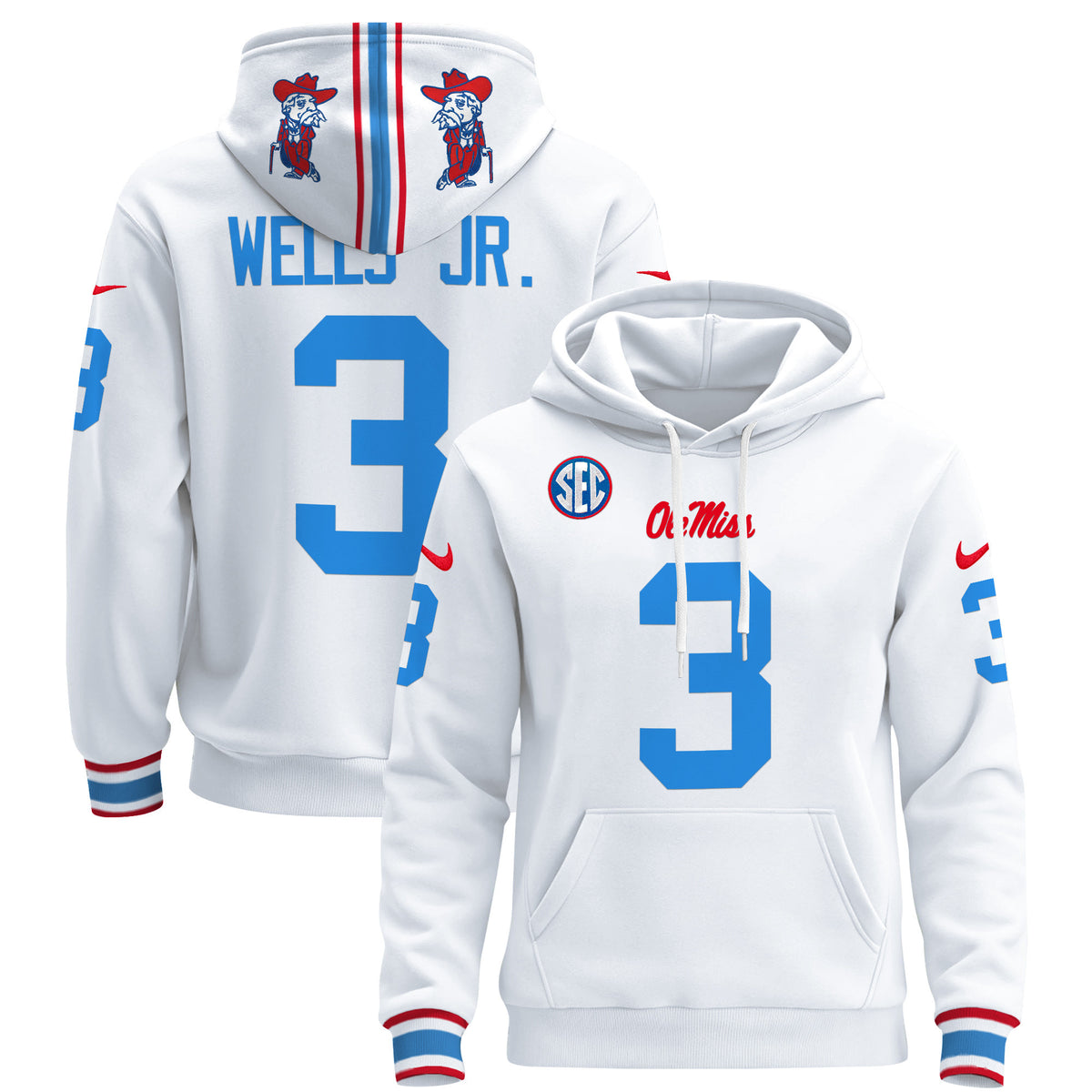 Men's Ole Miss Rebels 2026 Pullover Hoodie - All Stitched