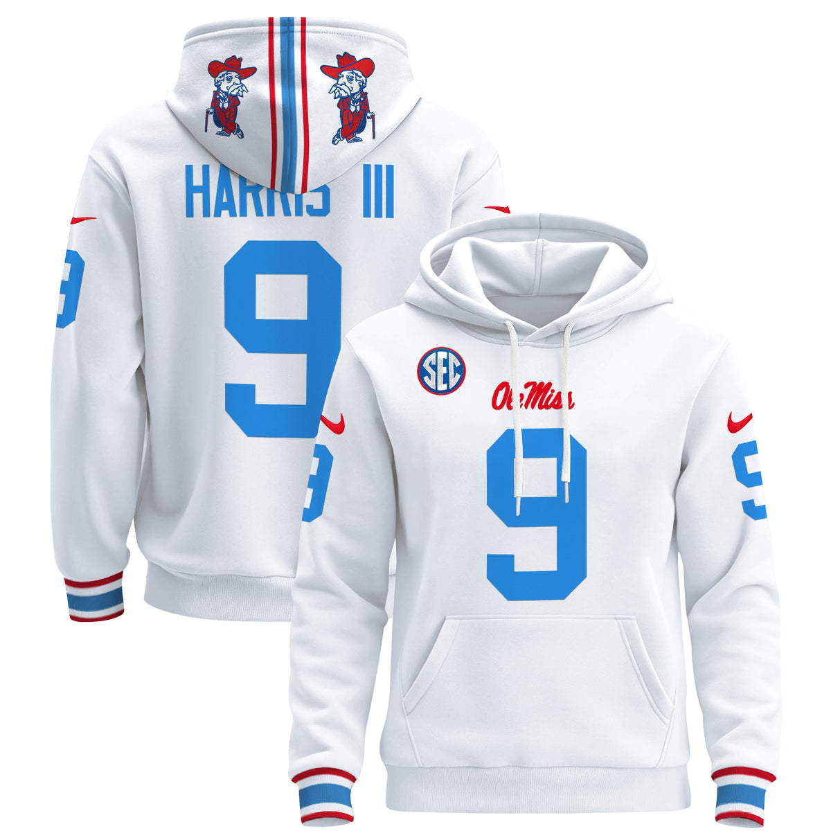 Men's Ole Miss Rebels 2026 Pullover Hoodie - All Stitched