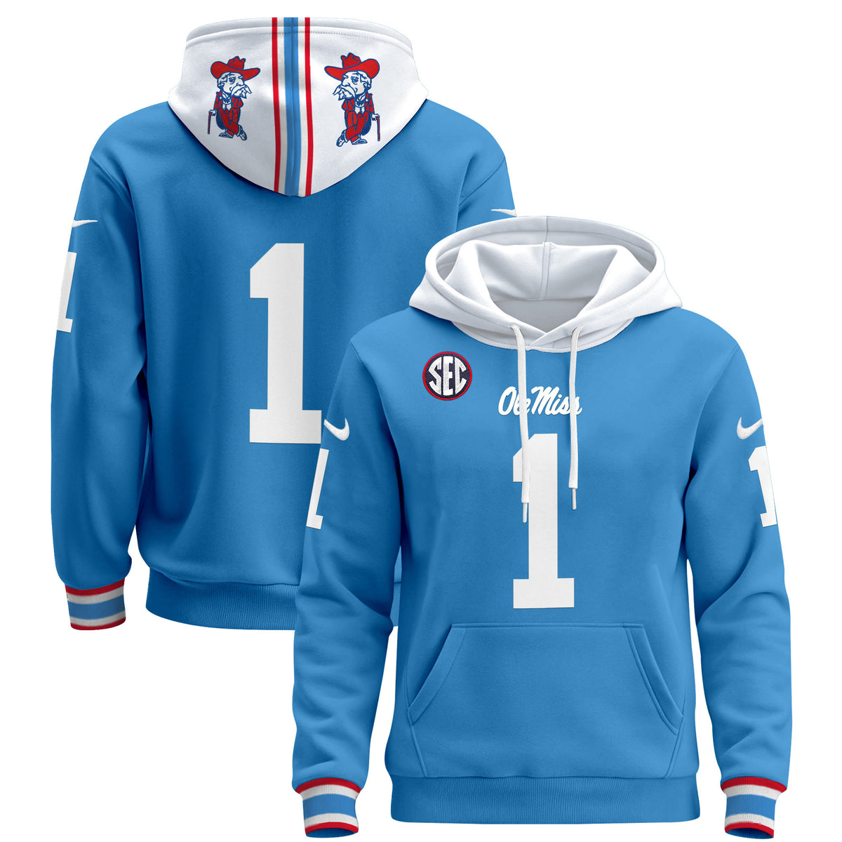 Men's Ole Miss Rebels 2026 Pullover Hoodie - All Stitched