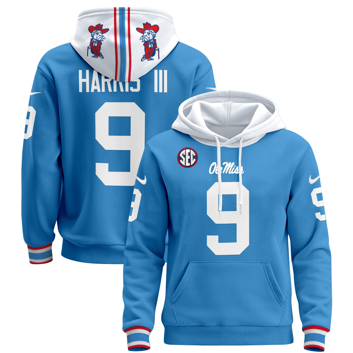 Men's Ole Miss Rebels 2026 Pullover Hoodie - All Stitched
