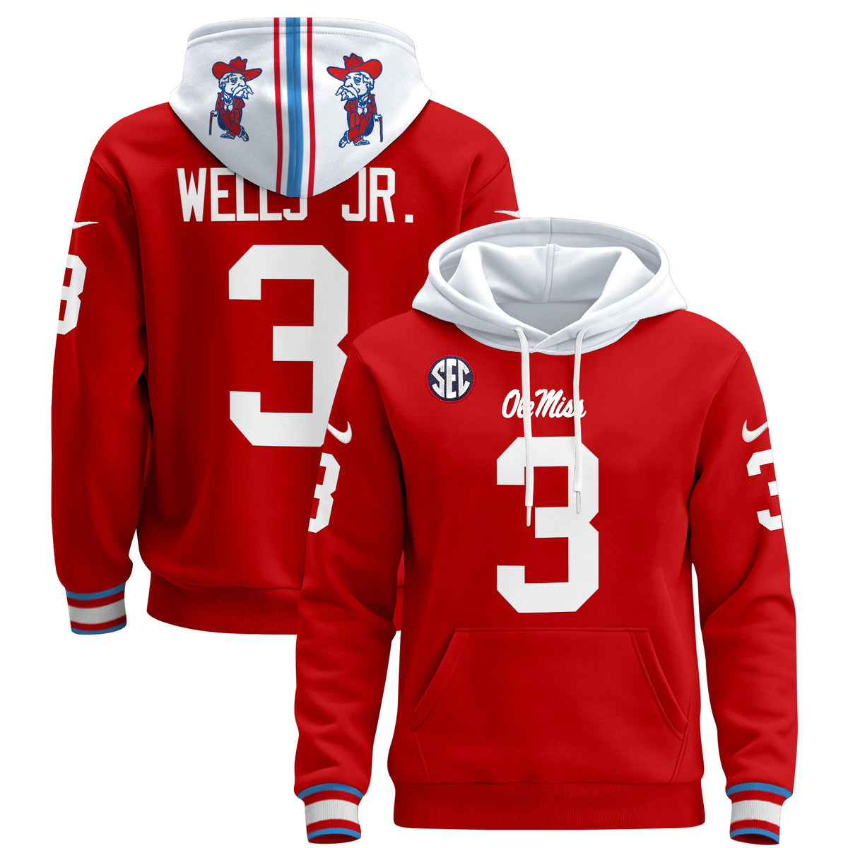 Men's Ole Miss Rebels 2026 Pullover Hoodie - All Stitched