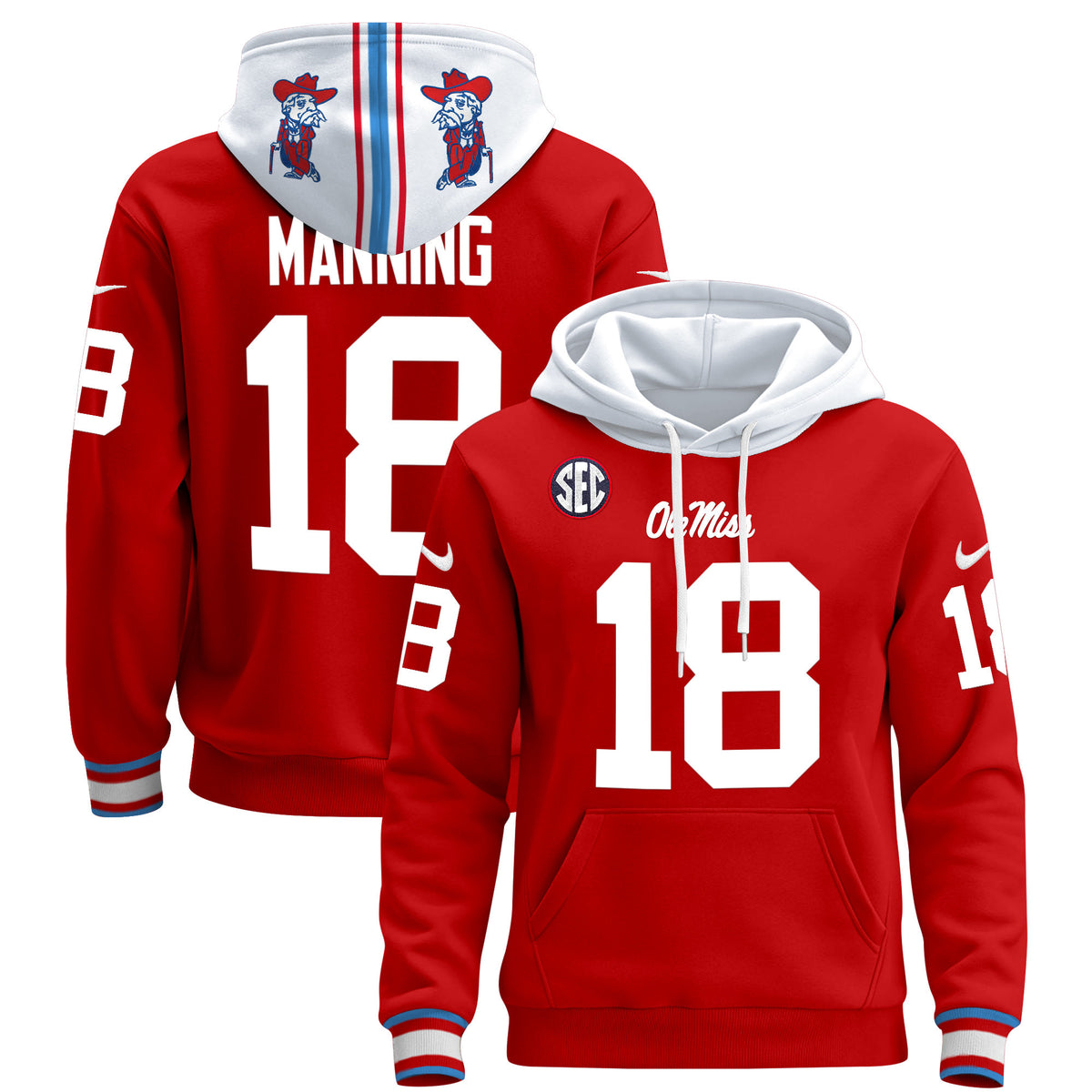 Men's Ole Miss Rebels 2026 Pullover Hoodie - All Stitched