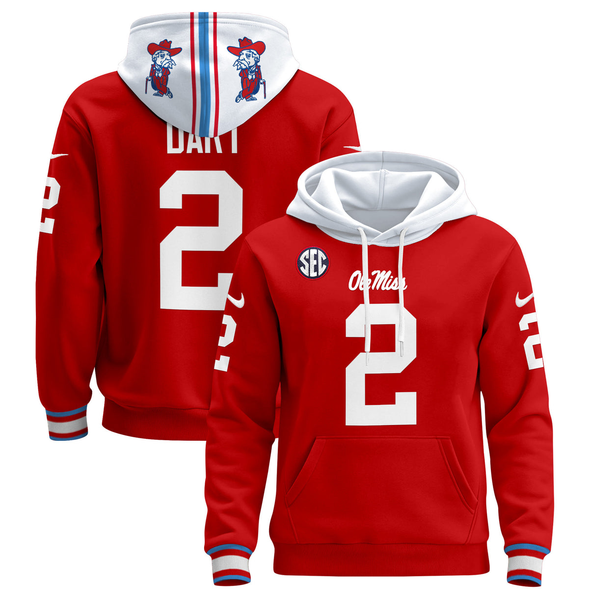 Men's Ole Miss Rebels 2026 Pullover Hoodie - All Stitched