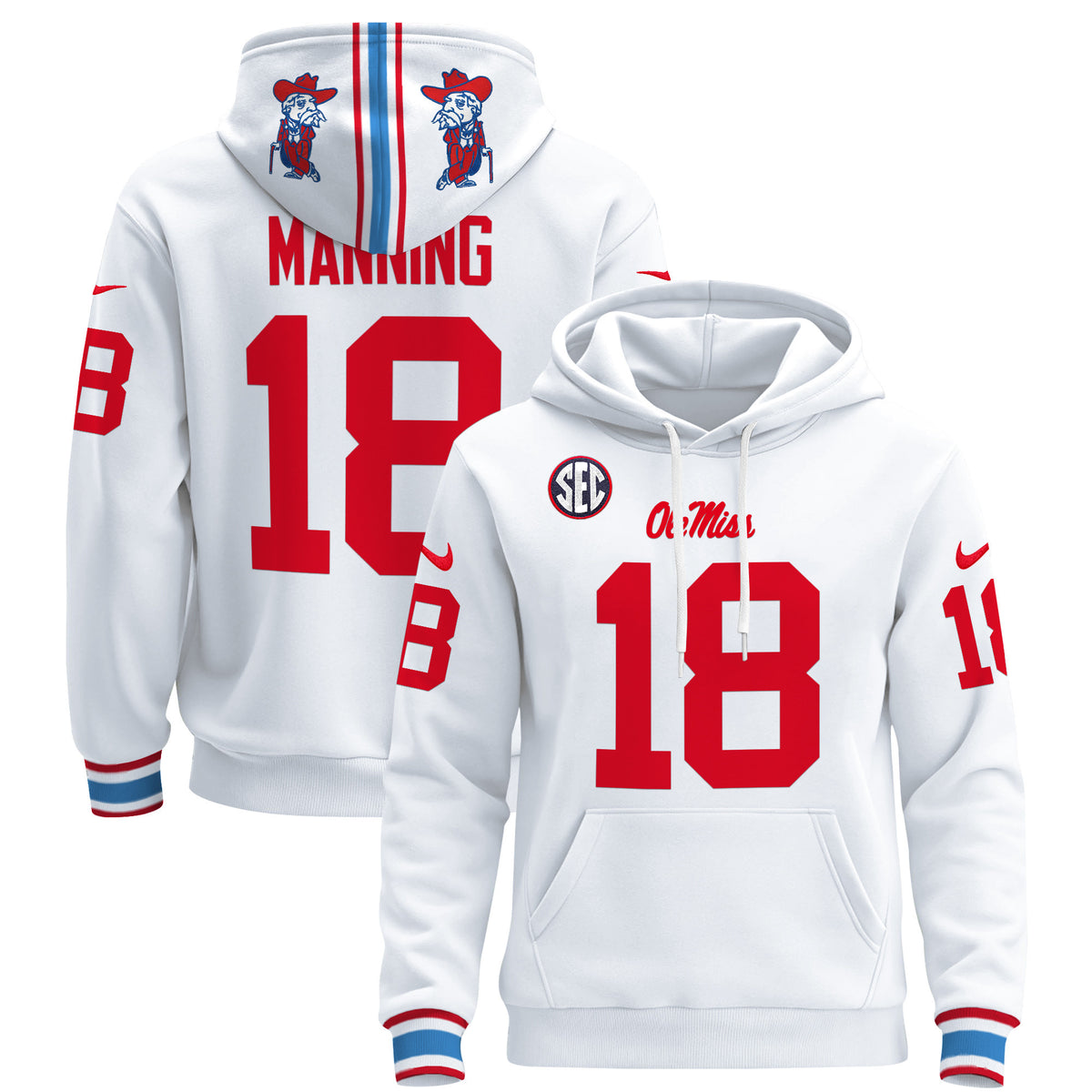 Men's Ole Miss Rebels 2026 Pullover Hoodie - All Stitched