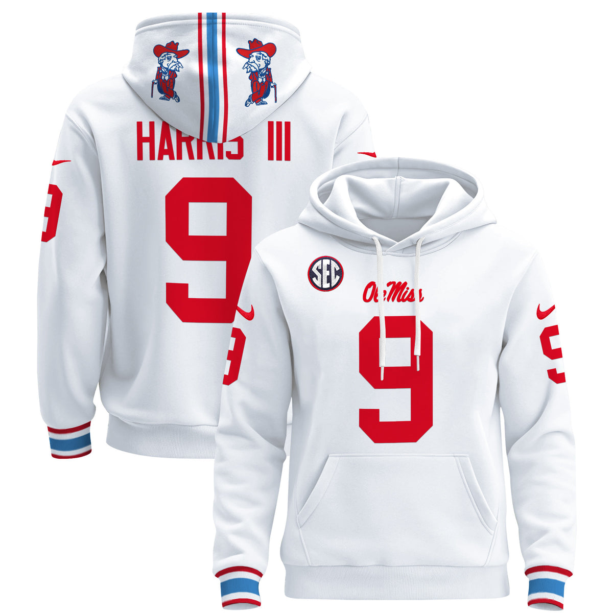 Men's Ole Miss Rebels 2026 Pullover Hoodie - All Stitched
