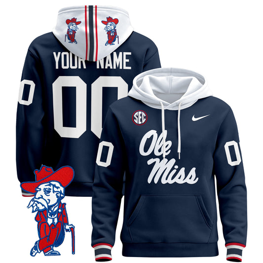 Ole Miss Rebels 2026 Custom Pullover Hoodie V2 - All Stitched