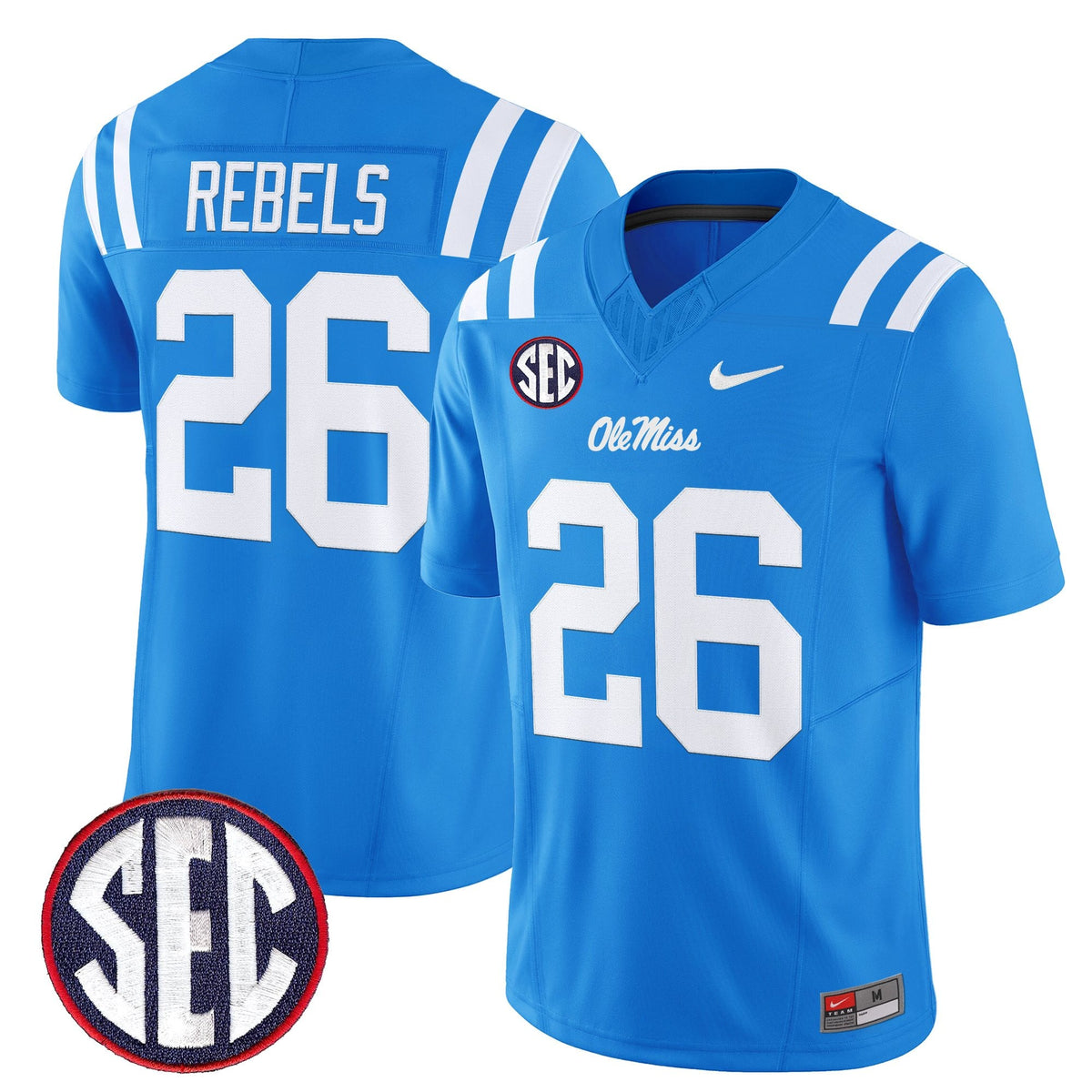 Men's Ole Miss Rebels 2026 Vapor Limited Jersey - All Stitched
