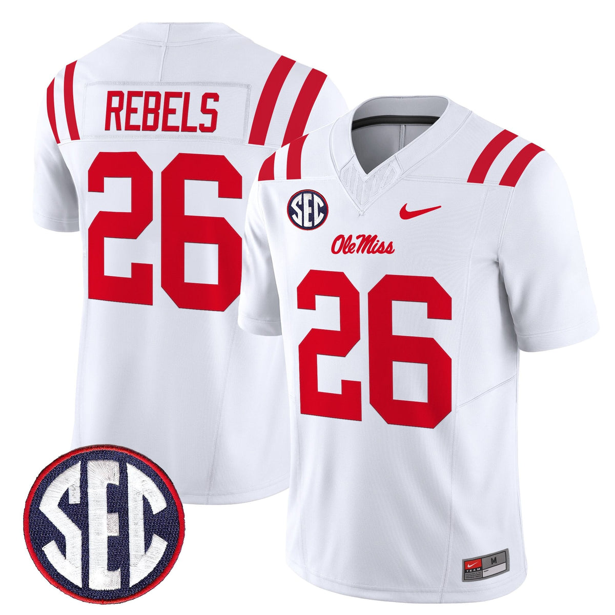 Men's Ole Miss Rebels 2026 Vapor Limited Jersey - All Stitched