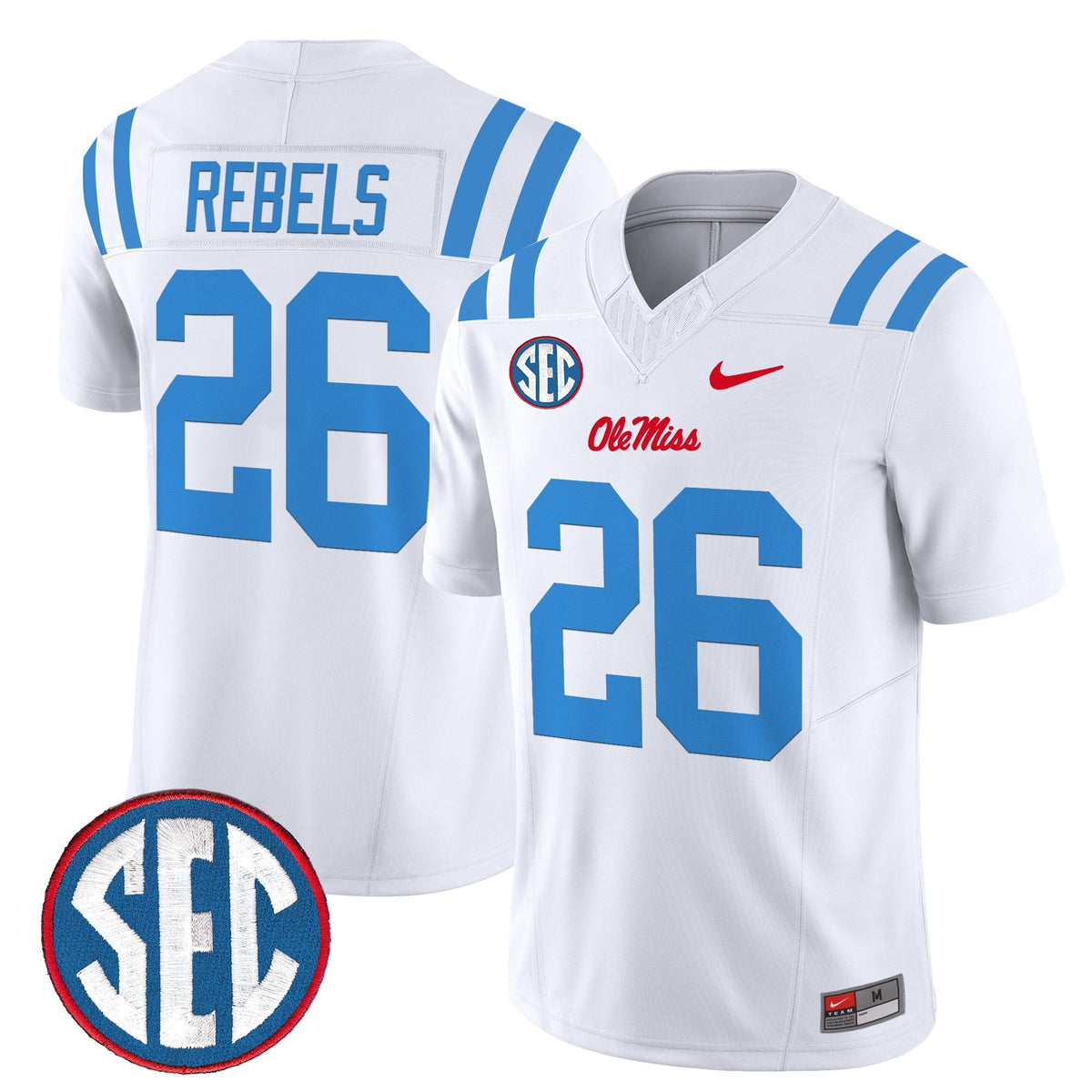 Men's Ole Miss Rebels 2026 Vapor Limited Jersey - All Stitched