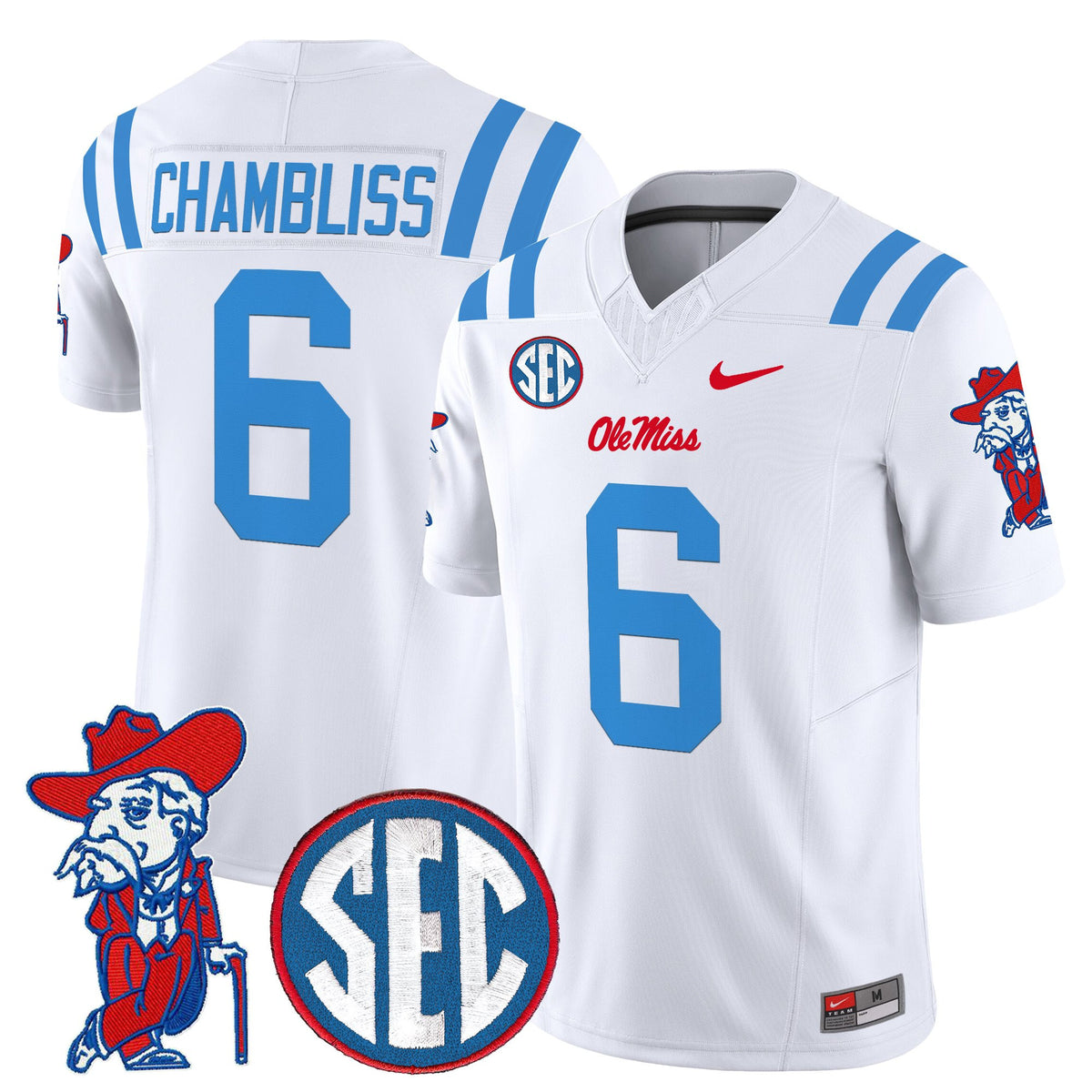 Men's Ole Miss Rebels 2026 Vapor Limited Jersey V2 - All Stitched