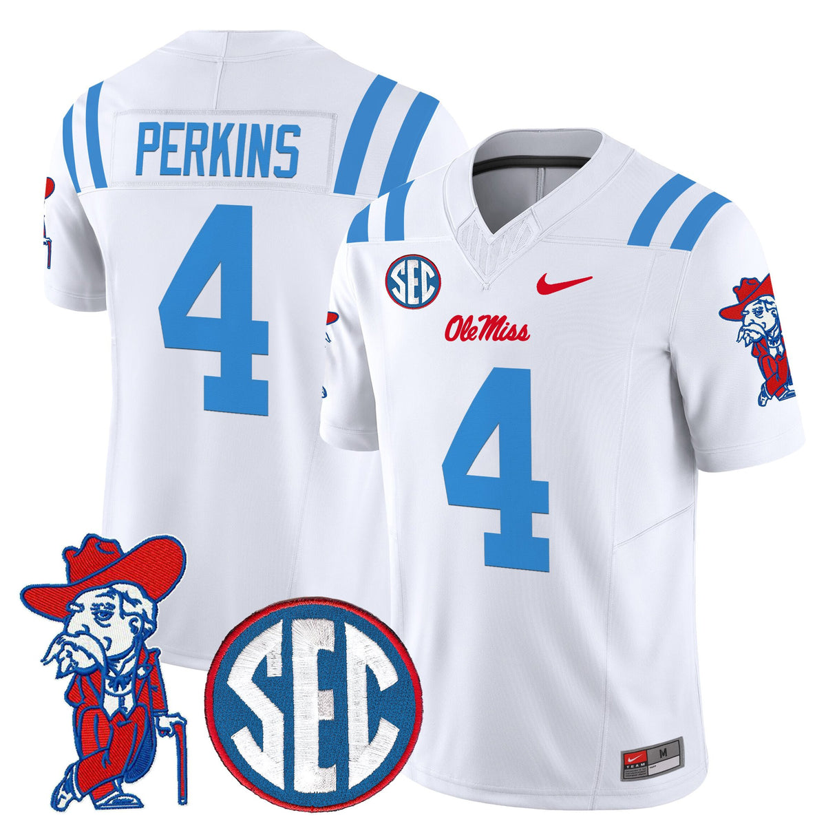 Men's Ole Miss Rebels 2026 Vapor Limited Jersey V2 - All Stitched