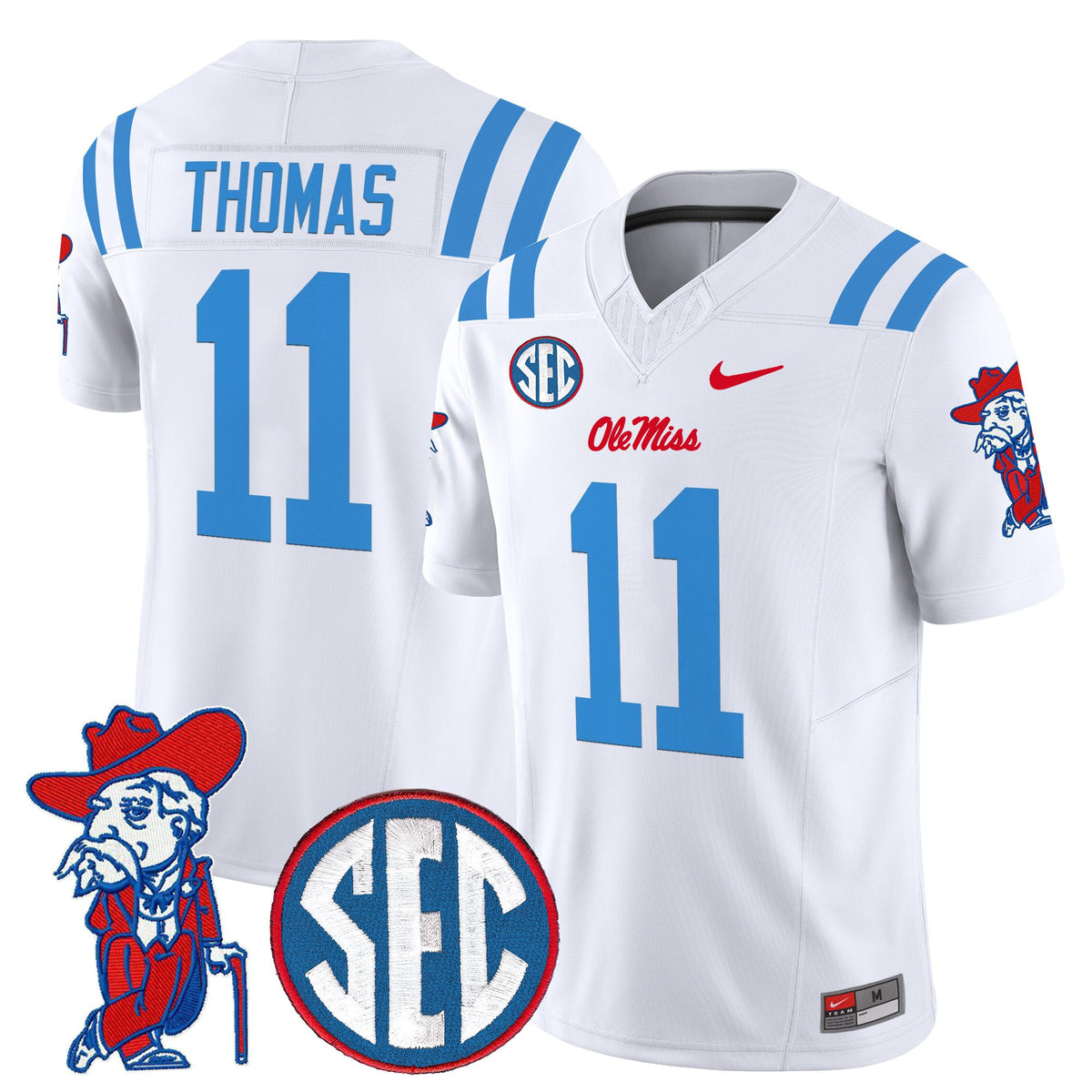 Men's Ole Miss Rebels 2026 Vapor Limited Jersey V2 - All Stitched