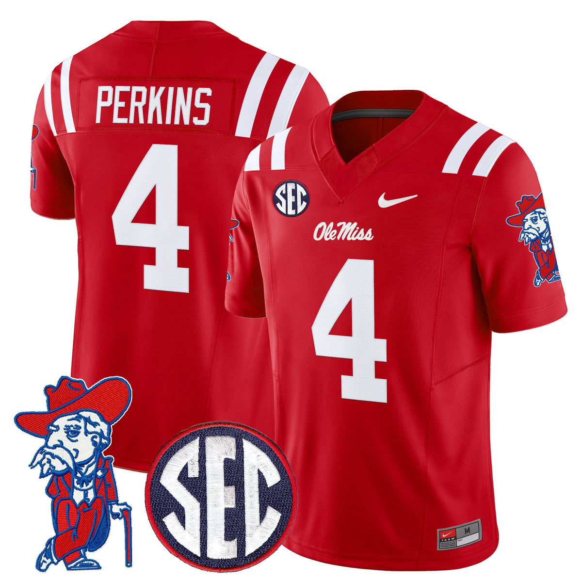 Men's Ole Miss Rebels 2026 Vapor Limited Jersey V2 - All Stitched