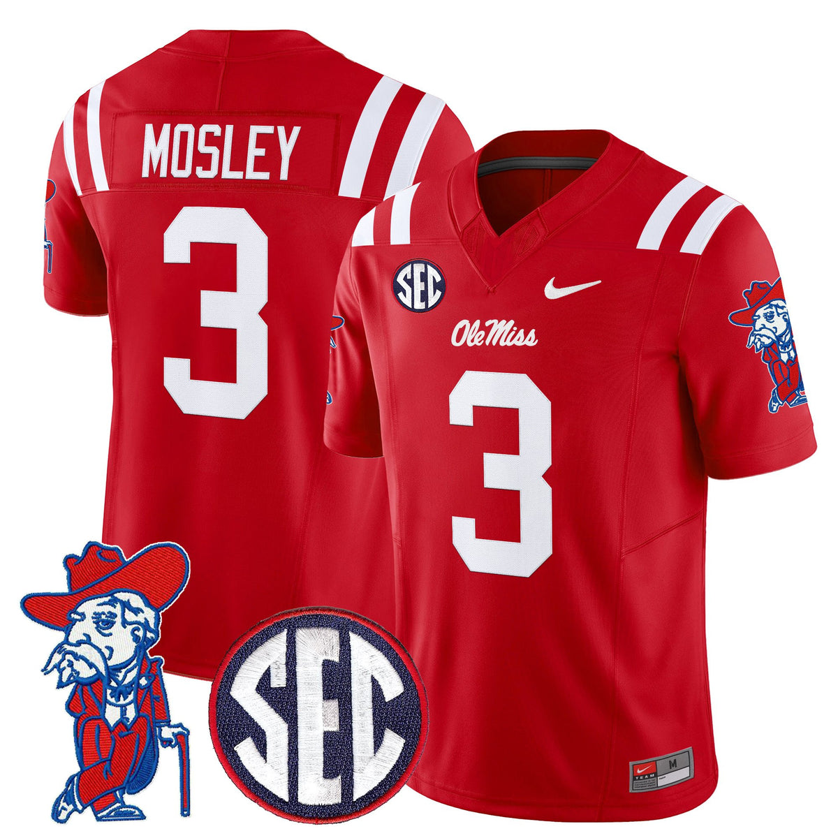Men's Ole Miss Rebels 2026 Vapor Limited Jersey V2 - All Stitched