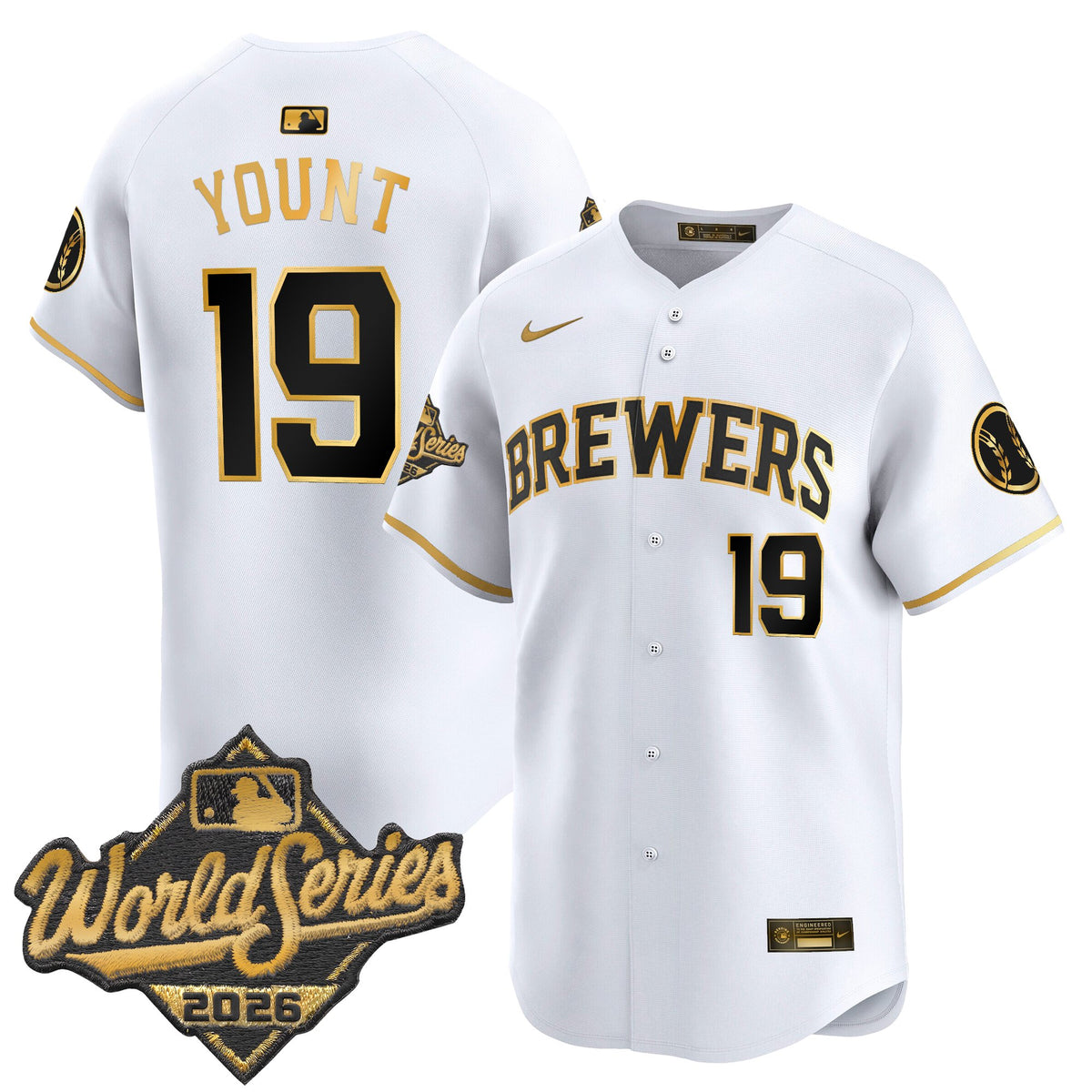 Men's Milwaukee Brewers 2026 World Series Vapor Premier Limited Jersey - All Stitched