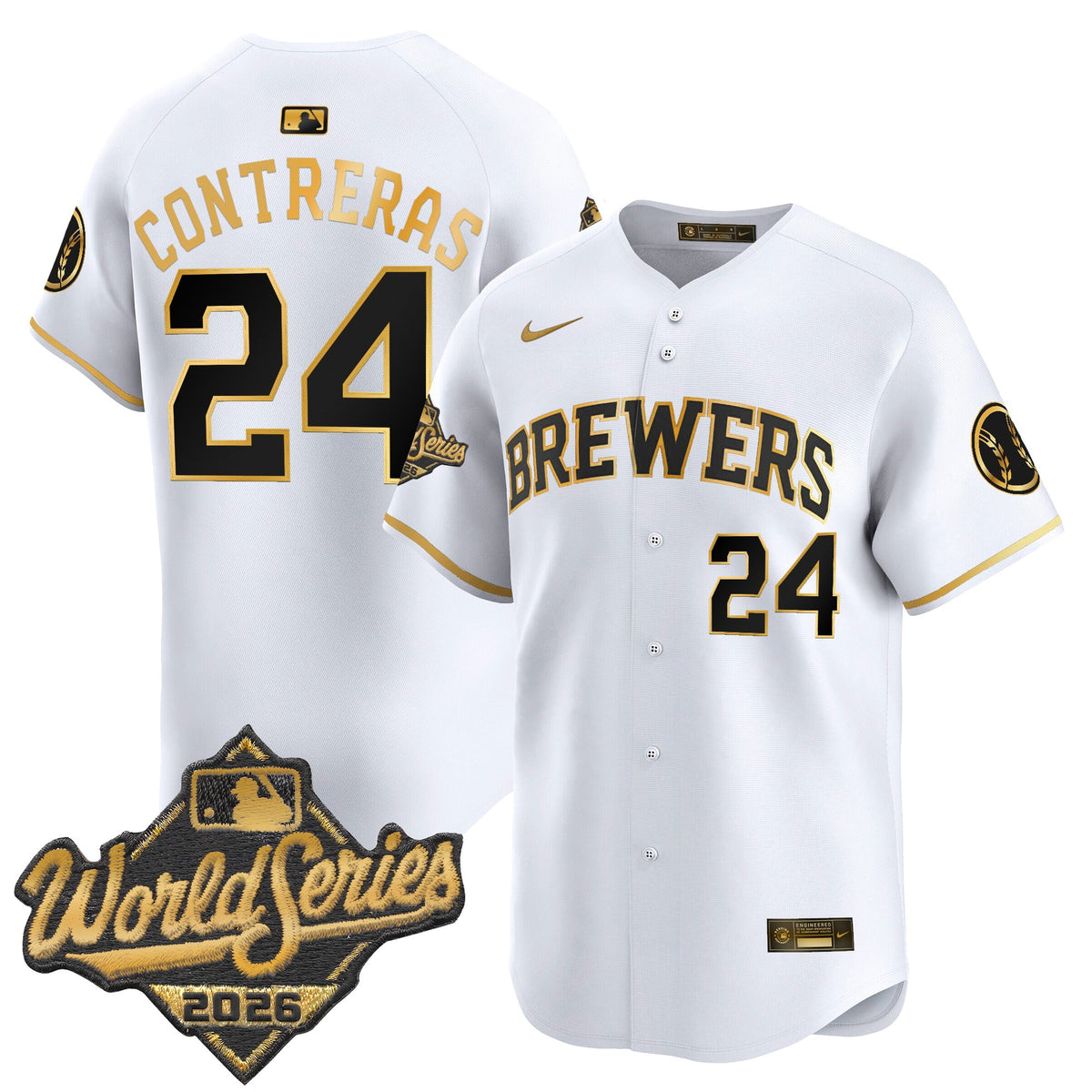 Men's Milwaukee Brewers 2026 World Series Vapor Premier Limited Jersey - All Stitched