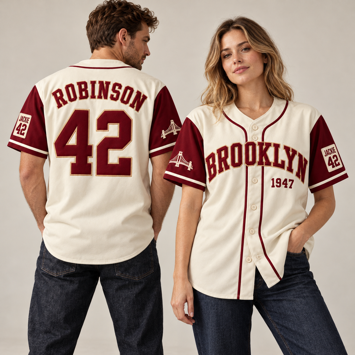 Brooklyn 42 Clubhouse Baseball Jersey - All Stitched
