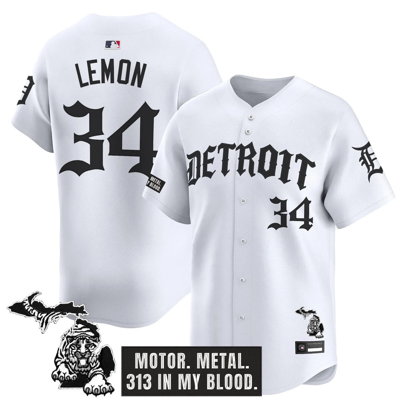 Men's Detroit Tigers 'Old English Edition' Vapor Premier Limited Jersey - All Stitched