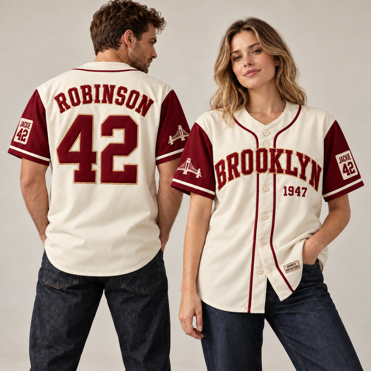 Brooklyn 42 Clubhouse Baseball Jersey - All Stitched