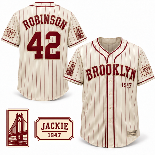 Brooklyn Heritage Baseball Jersey - All Stitched