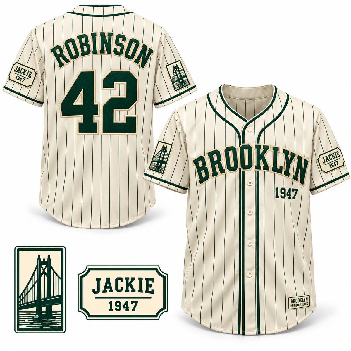 Brooklyn 42 Clubhouse Baseball Jersey - All Stitched