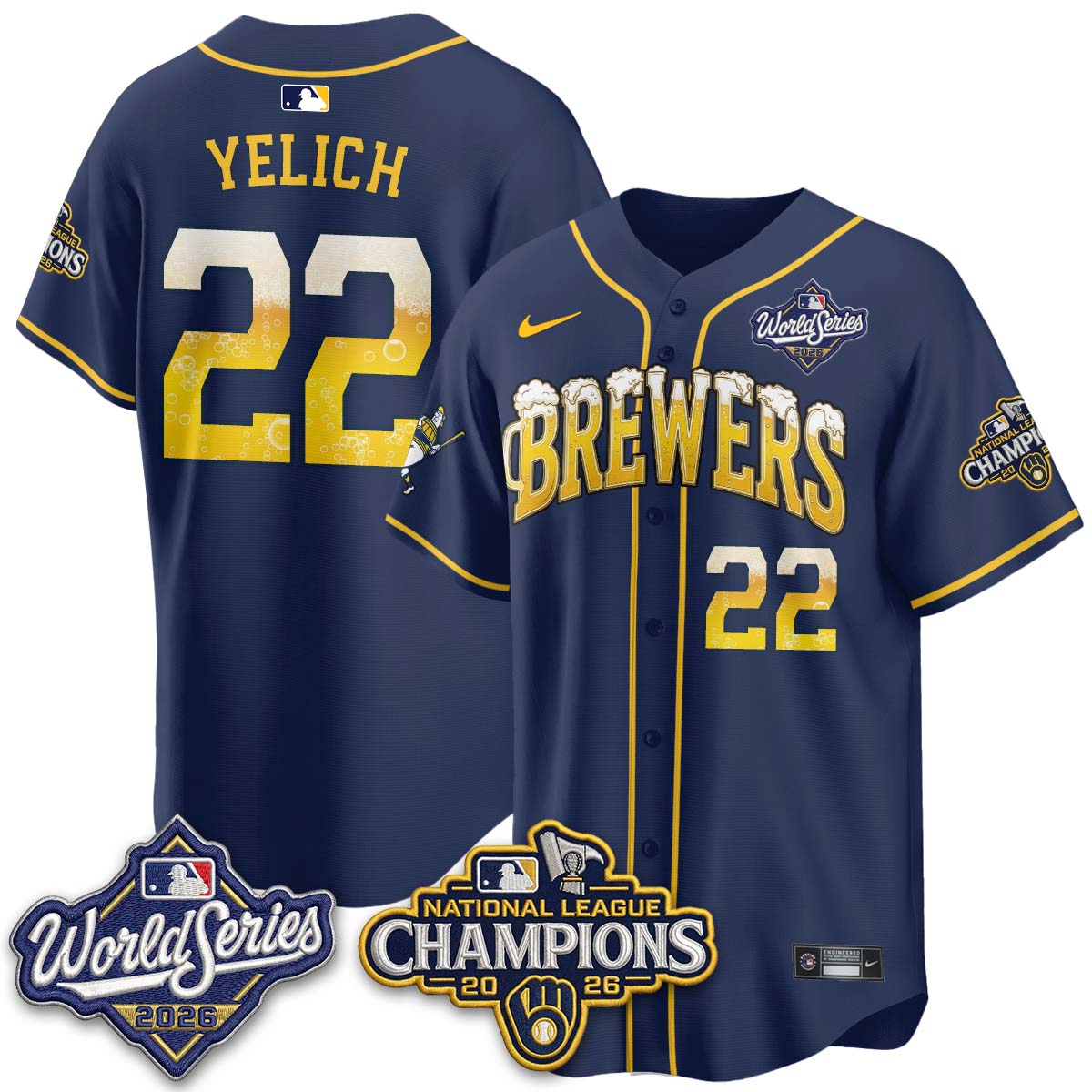MIL "Pitcher & Pint" 2026 NL Champions Limited Edition - Stitched