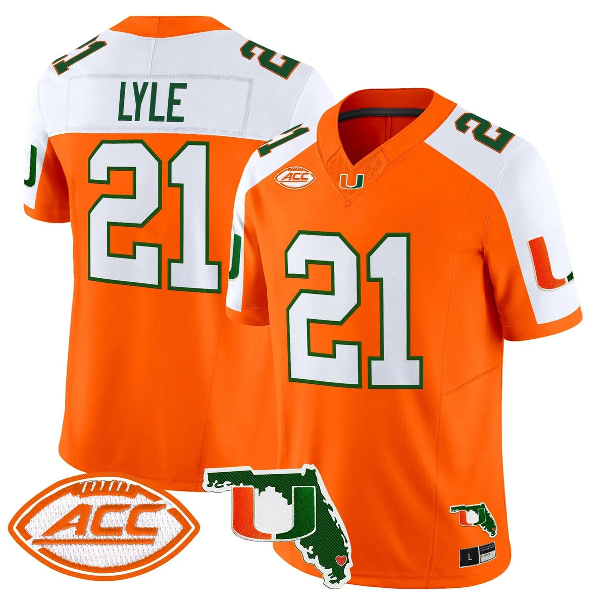 Men's Miami Hurricanes 2026 Florida Patch Vapor Limited Jersey - All Stitched