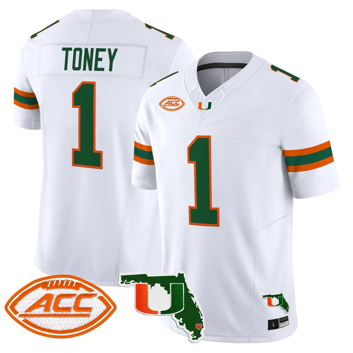Men's Miami Hurricanes 2026 Florida Patch Vapor Limited Jersey