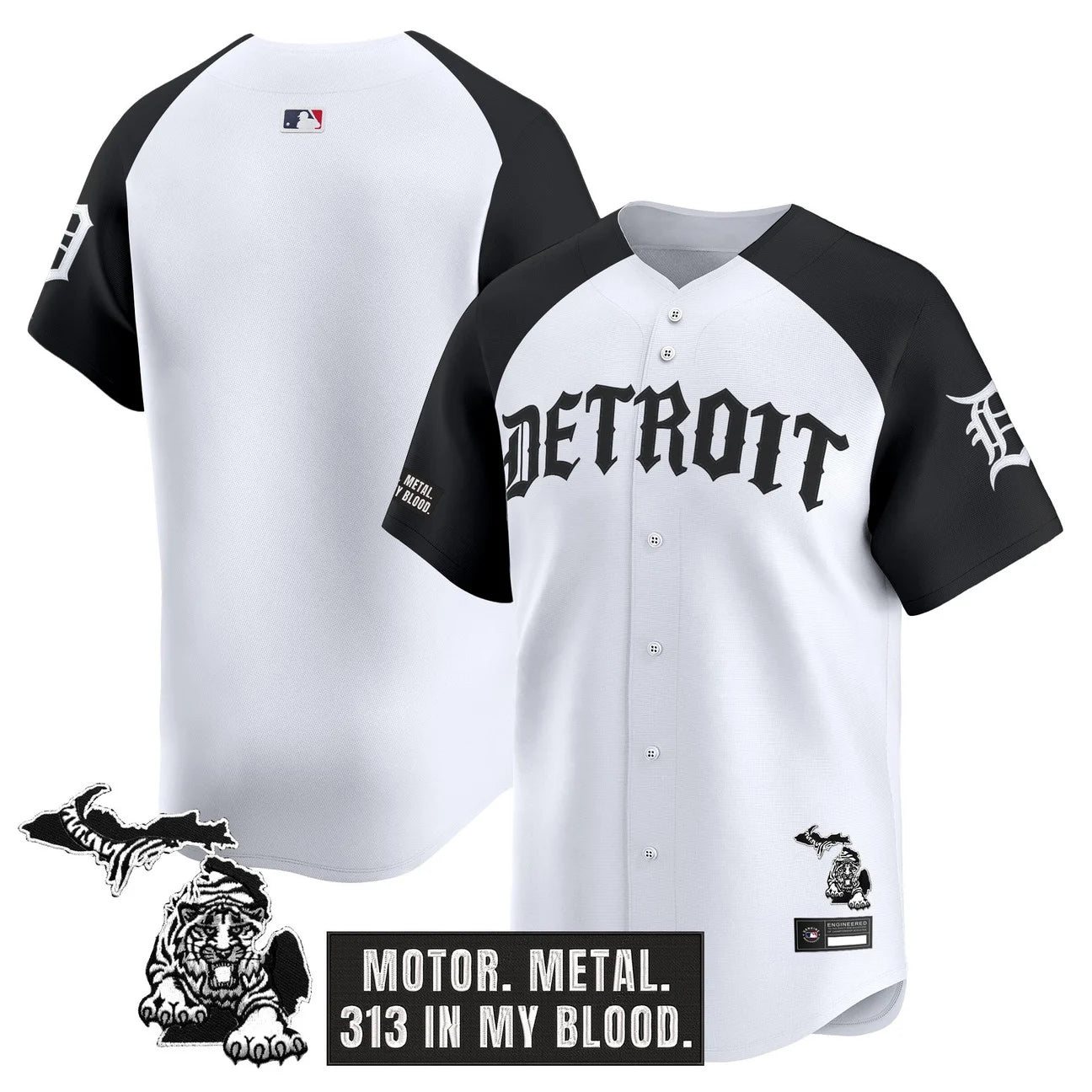 Men's Detroit Tigers 'Old English Edition' Vapor Premier Limited Jersey - All Stitched