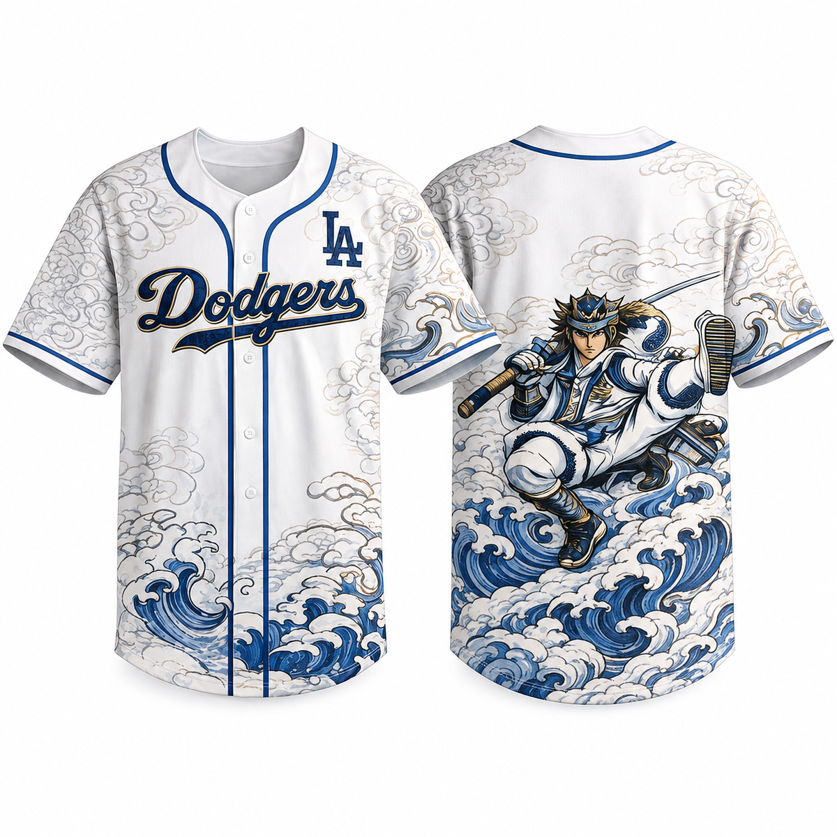 Dodgers&Samurai Anime Jersey – All Stitched