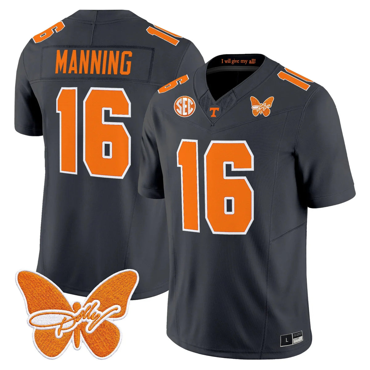Men's Tennessee Volunteers Dolly Parton Patch Vapor Limited Jersey - All Stitched