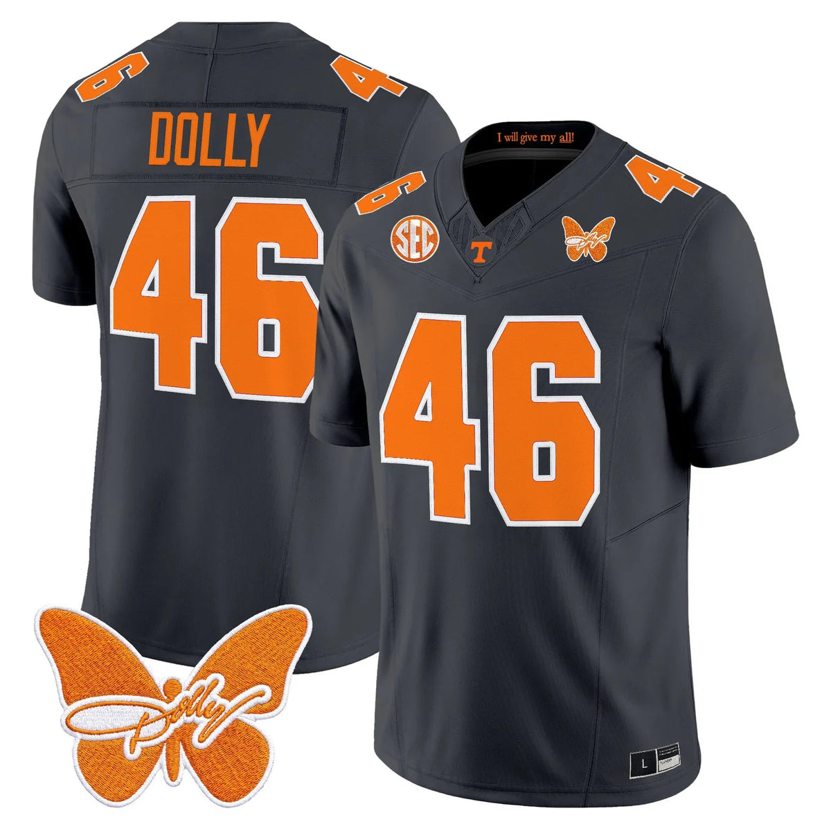 Men's Tennessee Volunteers Dolly Parton Patch Vapor Limited Jersey - All Stitched